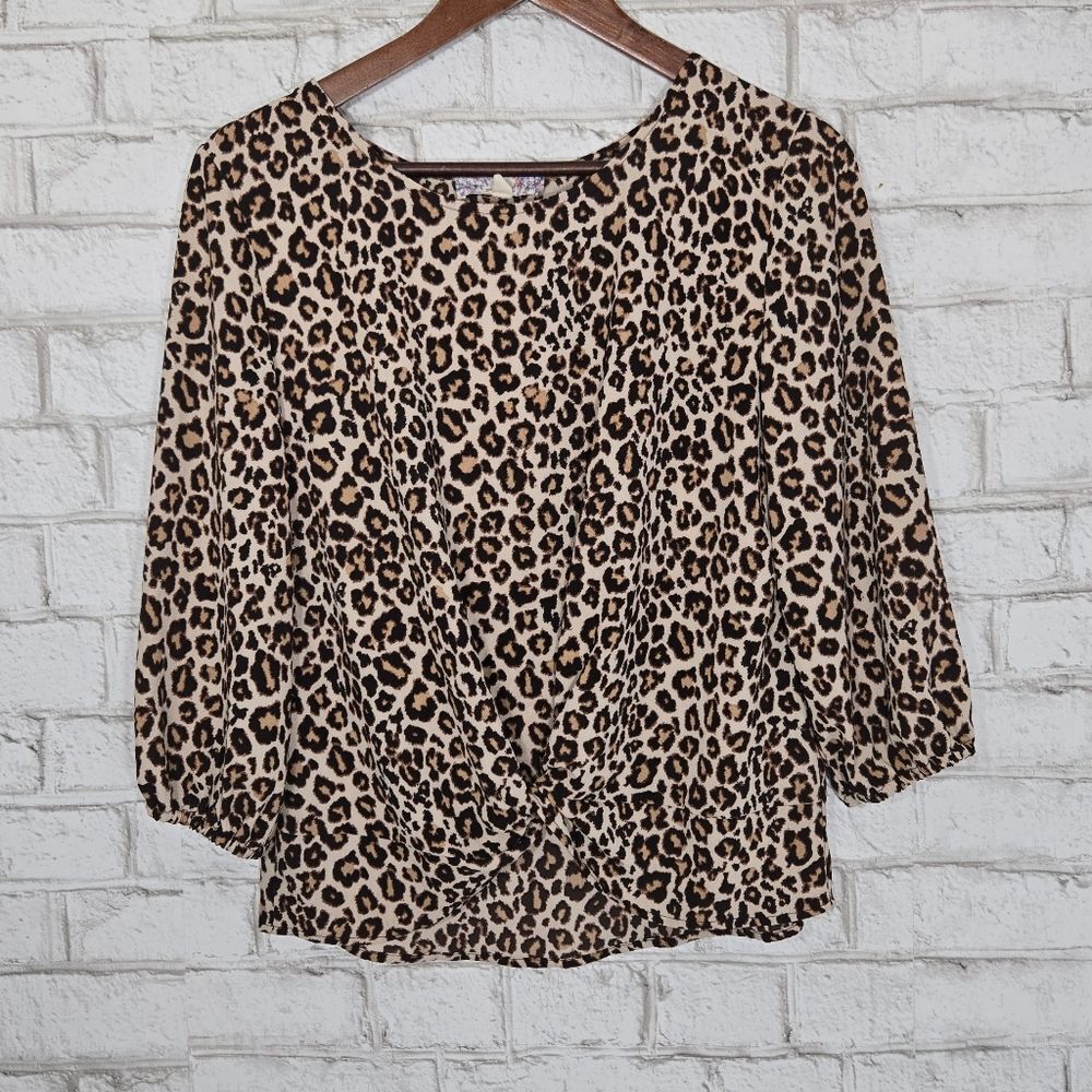 Pink Republic printed long sleeve blouse